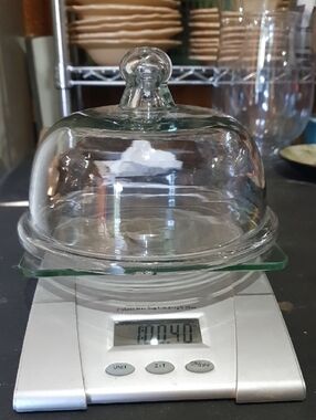 Glass Butter Dish Domed Lid
